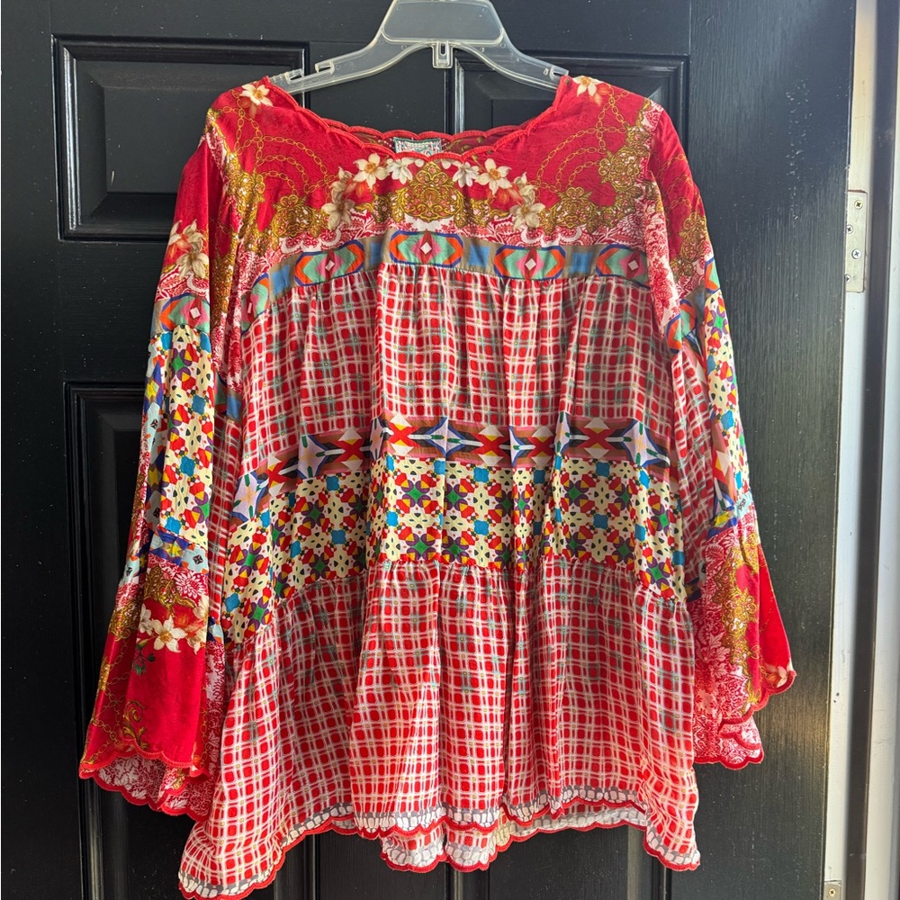 Johnny Was Dyson boho top large